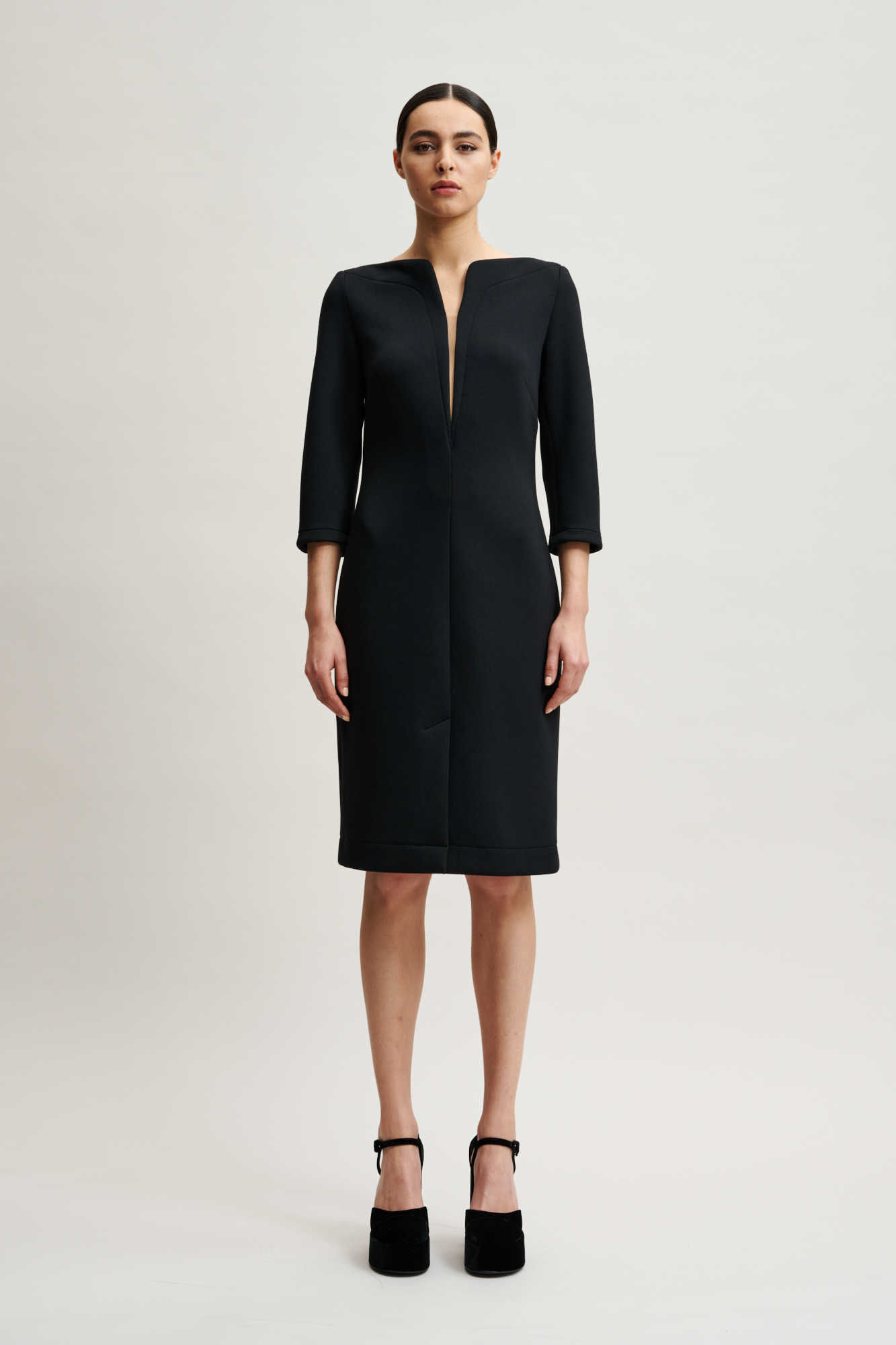 VICHY-J7ZN02 – Fitted dress | Natan Official website
